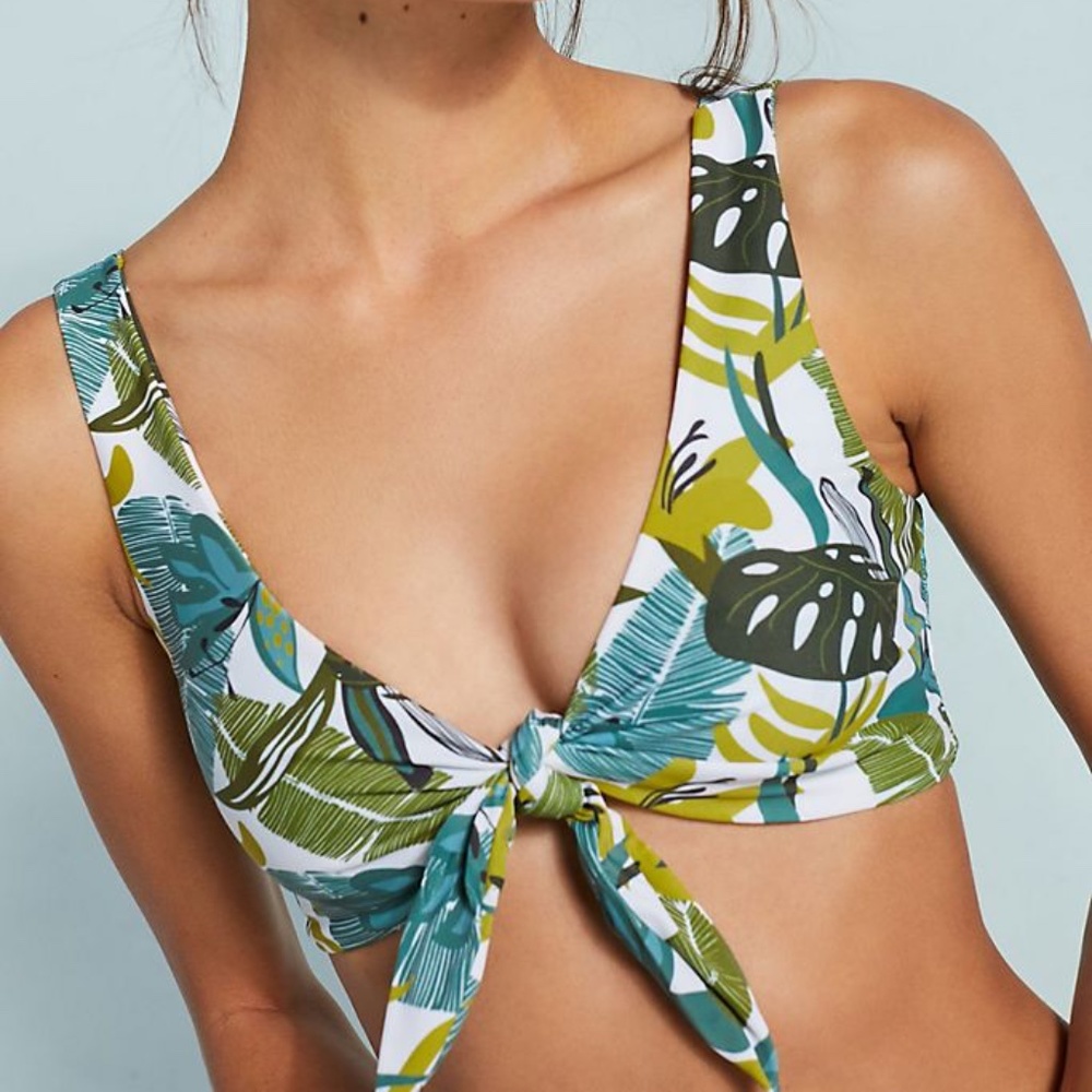 Anthropologie Citrine Swim Charlie Bikini Top